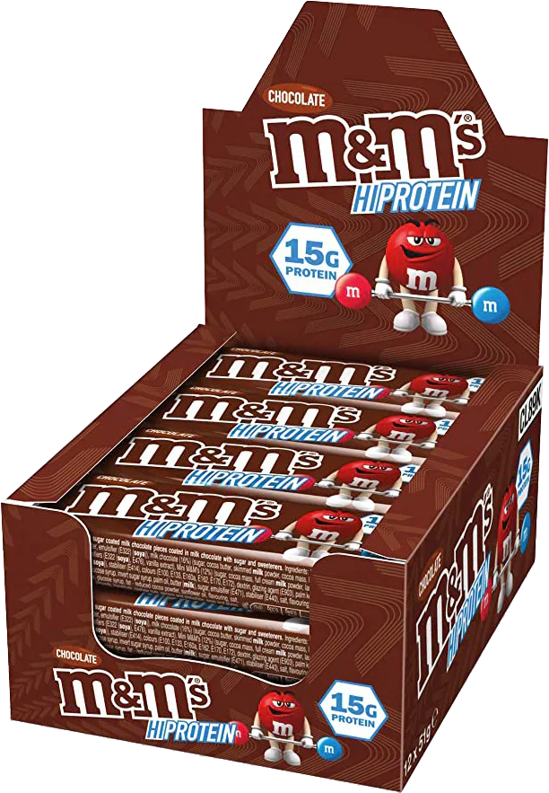 M&M's Protein Bar - 12 x 51 g Chocolate