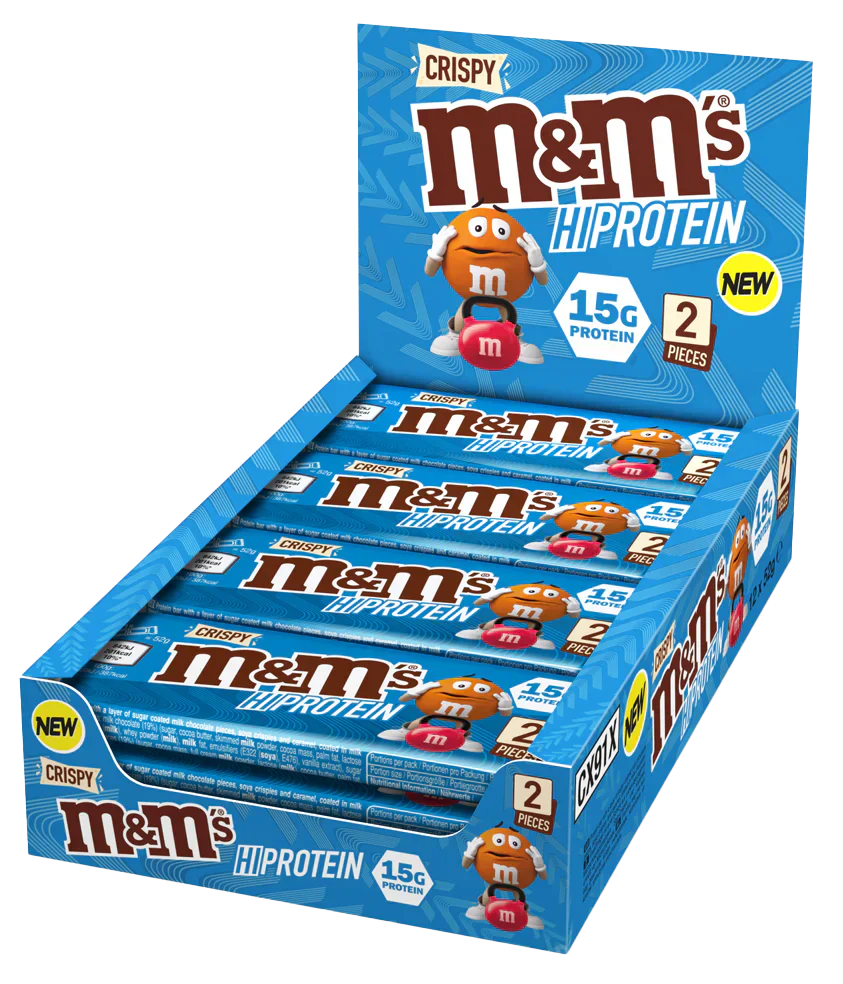 M&M's Protein Bar - 12 x 51 g Crispy