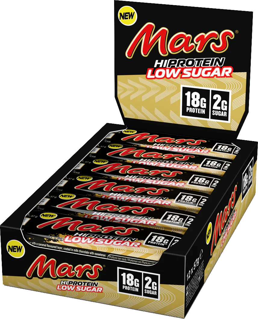 Mars HiProtein Low Sugar Bar - 12 x 57 g - Choklad