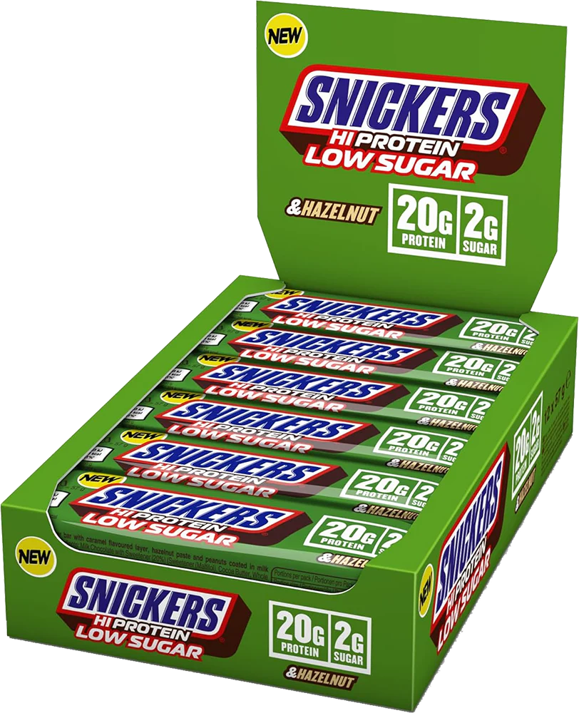 Snickers HiProtein Low Sugar - 12 x 57 g - Hazelnut