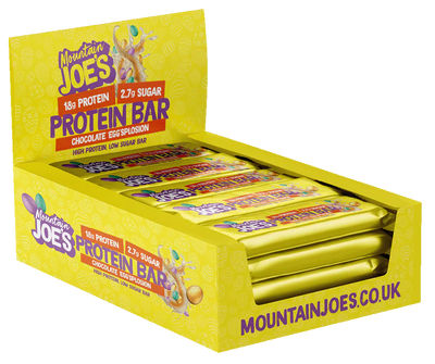 Mountain Joe's Protein Bar - 12 x 55 g Chocolate Eggsplosion
