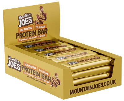 Mountain Joe's Protein Bar - 12 x 55 g Chocolate Hazelnut