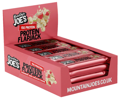 Mountain Joe's Protein Flapjacks - 16 x 60 g Strawberry & White Choco