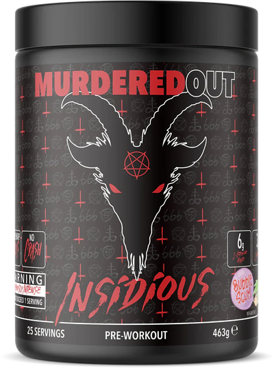 Murdered Out Insidious Pre-Workout - 463 g Bubblescum