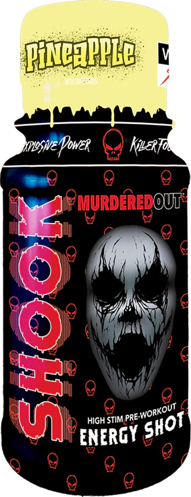 Murdered Out SHOOK Energy Shots - 12 x 60 ml Pineapple