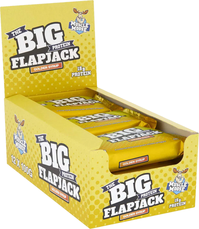 Muscle Moose Big Protein Flapjack - 12 x 100 g Golden Syrup