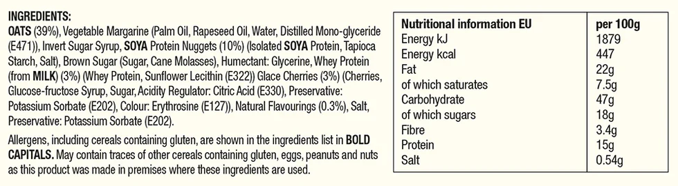 Muscle Moose Big Protein Flapjack - 12 x 100 g Cookie and Cream