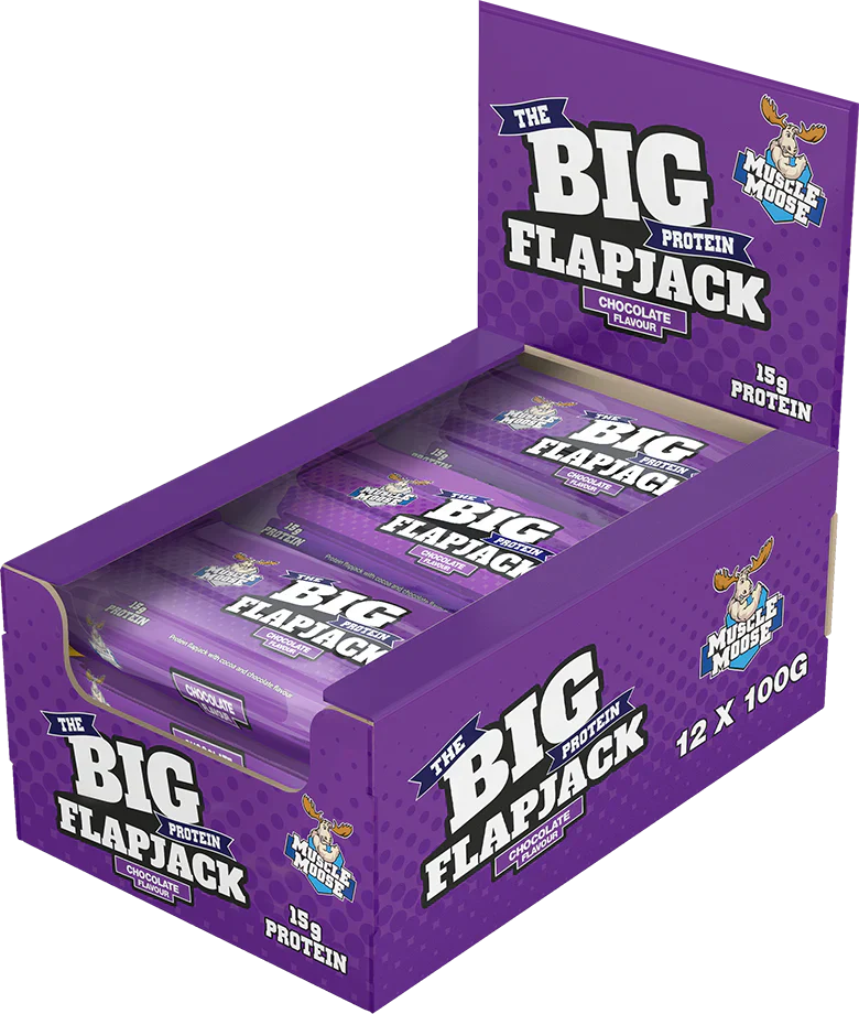 Muscle Moose Big Protein Flapjack - 12 x 100 g Chocolate