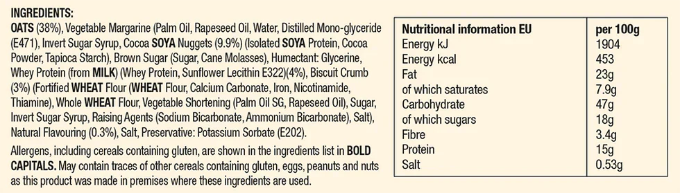 Muscle Moose Big Protein Flapjack - 12 x 100 g Cherry Bakewell