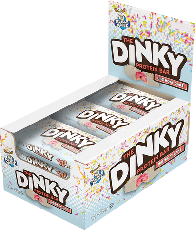 Muscle Moose Dinky Bars - 12 x 35 g Birthday Cake