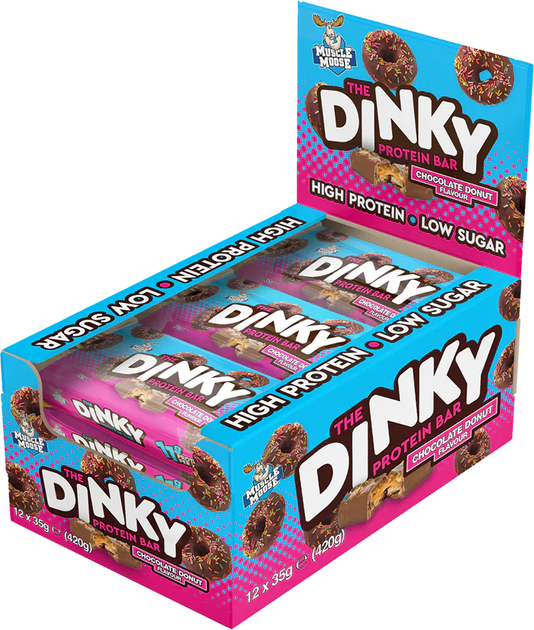 Muscle Moose Dinky Bars - 12 x 35 g Chocolate Donut