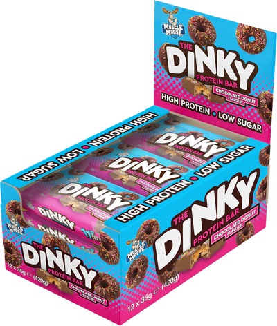Muscle Moose Dinky Bars - 12 x 35 g Chocolate Donut
