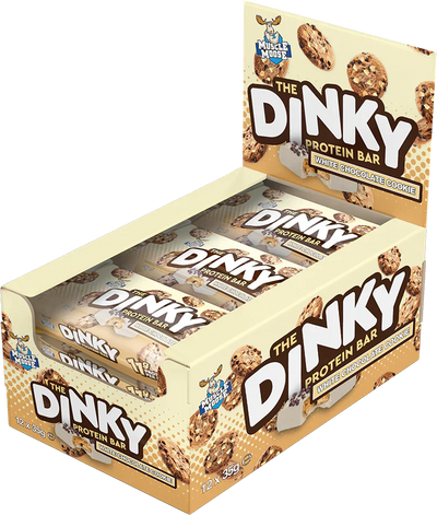 Muscle Moose Dinky Bars - 12 x 35 g White Chocolate Cookie