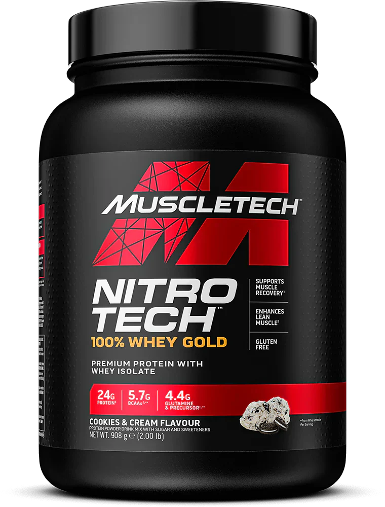 MuscleTech Nitro Tech 100% Whey Gold - 908 g Cookies and Cream