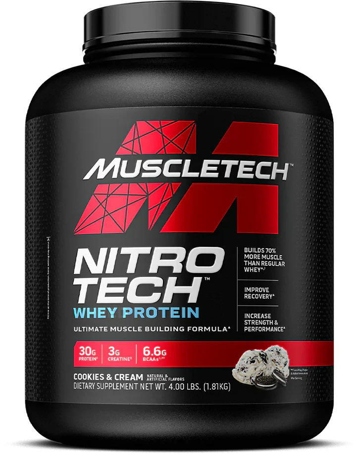 MuscleTech Nitro Tech Whey Protein - 1810 g Cookies and Cream
