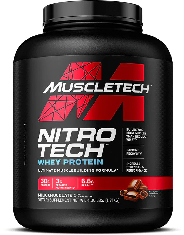 MuscleTech Nitro Tech Whey Protein - 1810 g Milk Chocolate