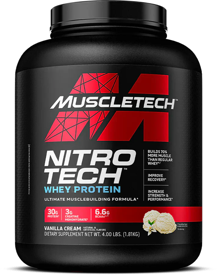 MuscleTech Nitro Tech Whey Protein - 1810 g Vanilla Cream