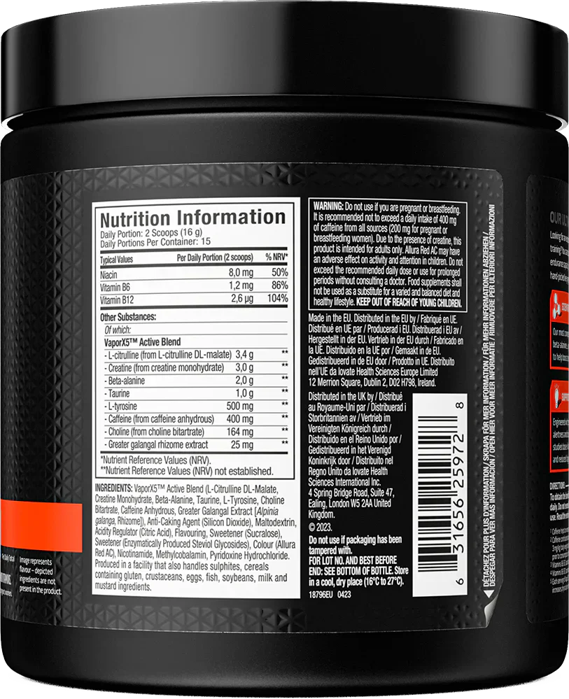 MuscleTech Vapor X5 Fruit Punch Blast