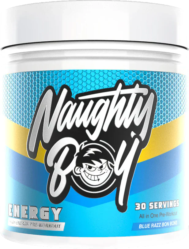 Naughty Boy Energy Pre-Workout - 390 g Blue Razz Bon Bons
