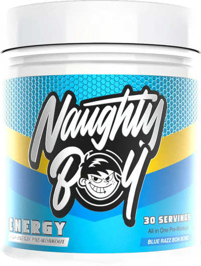 Naughty Boy Energy Pre-Workout - 390 g Blue Razz Bon Bons