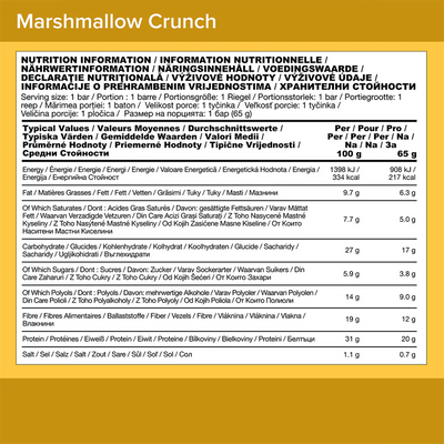 Optimum Nutrition Protein Bar - 10 x 65 g Marshmallow Crunch
