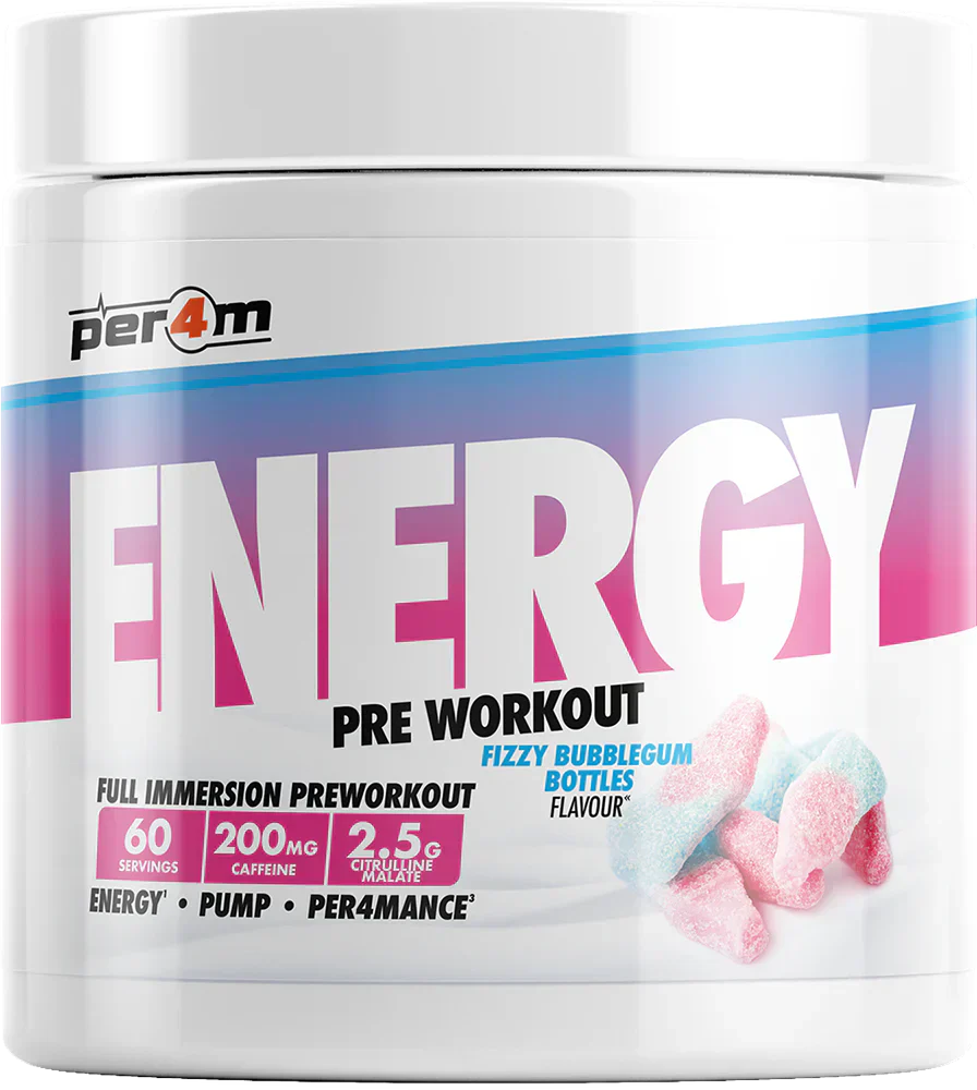 PER4M Energy Pre-workout - 390 g Fizzy Bubblegum Bottles