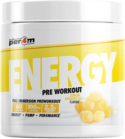 PER4M Energy Pre-workout - 390 g Lemon Sherbet Fizz