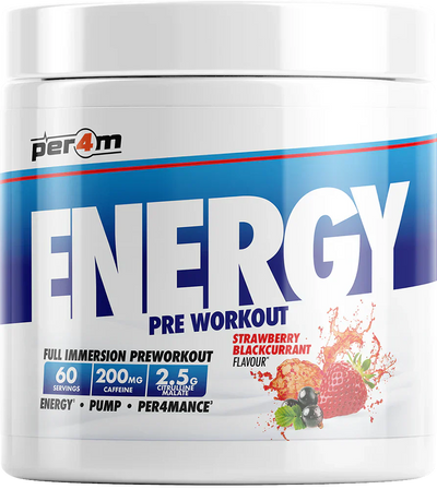 PER4M Energy Pre-workout - 390 g Strawberry Blackcurrant