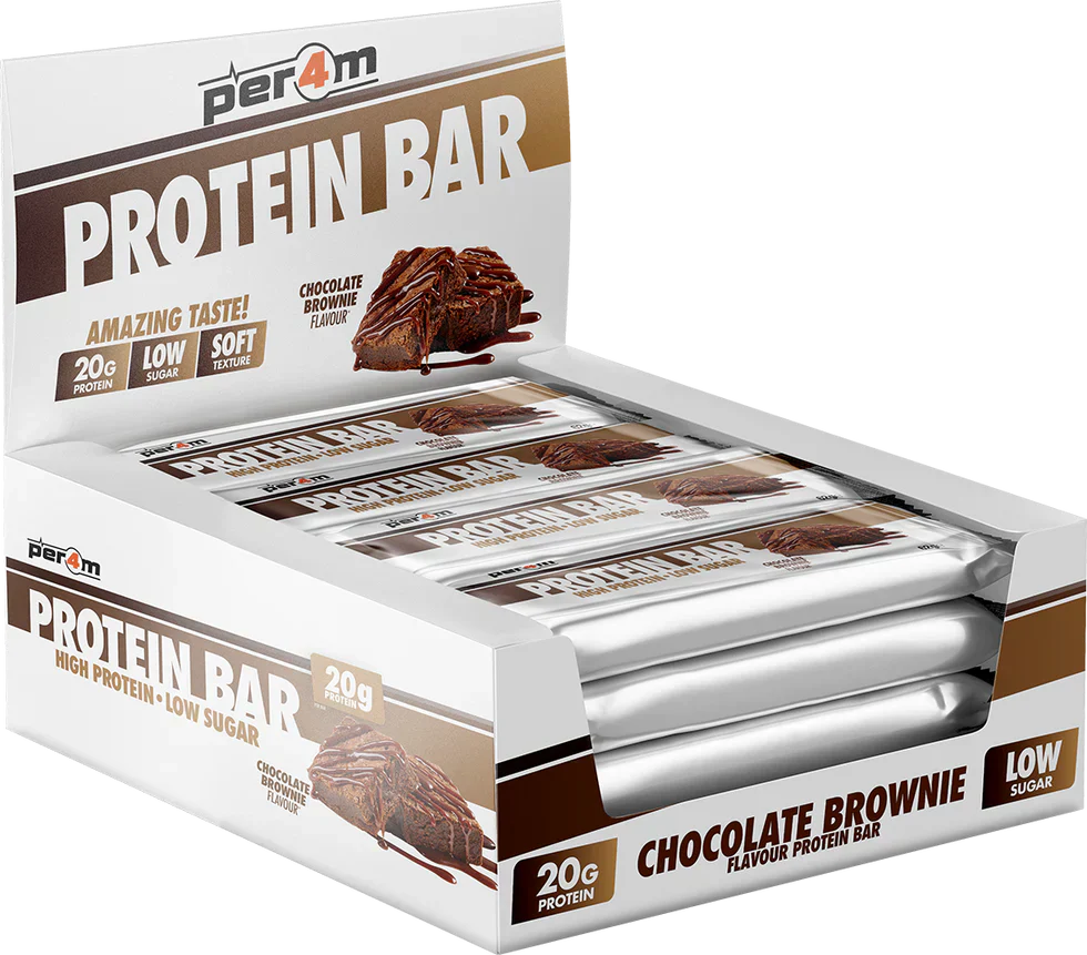 PER4M Protein Bar - 12 x 62 g Chocolate Brownie