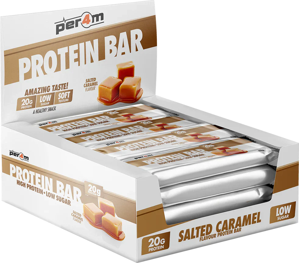 PER4M Protein Bar - 12 x 62 g Salted Caramel