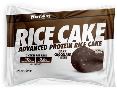 PER4M Rice Cakes - 12 x 32 g Dark Chocolate