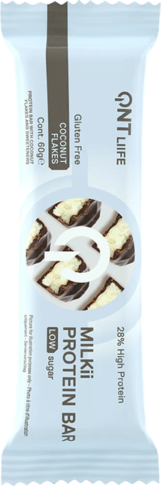 QNT Milkii Protein Bar - 12 x 60 g Coconut Flakes