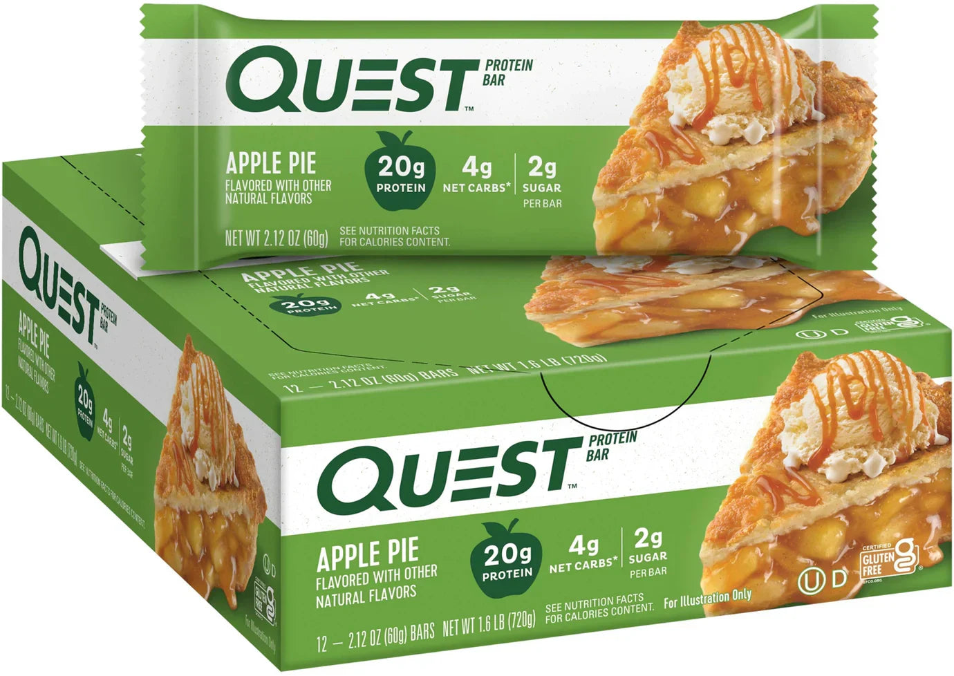 Quest Bar - 12 x 60 g Apple Pie