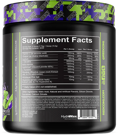 Redcon1 Total War Pump - 20 servings Sour Gummy Bear