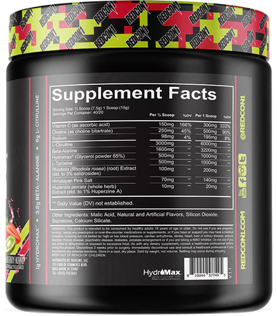 Redcon1 Total War Pump - 20 servings Strawberry Kiwi