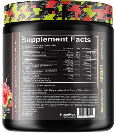 Redcon1 Total War Pump - 20 servings Watermelon Slushy