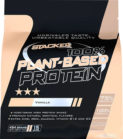 Stacker2 100% Plant Based Protein - 454 g Vanilla