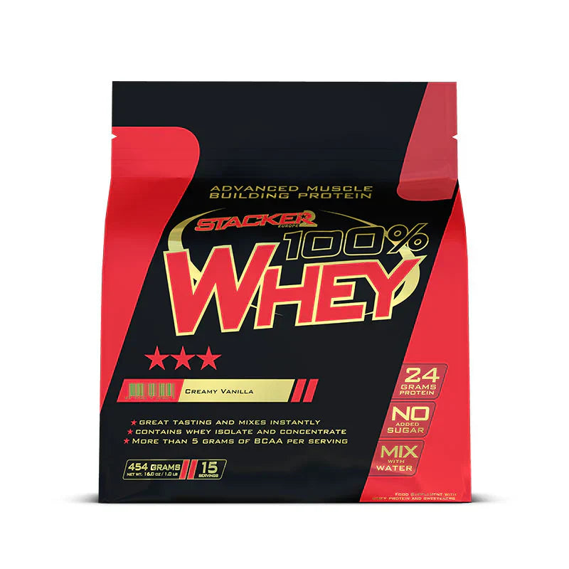 Stacker2 100% Whey - 454 g Creamy Vanilla