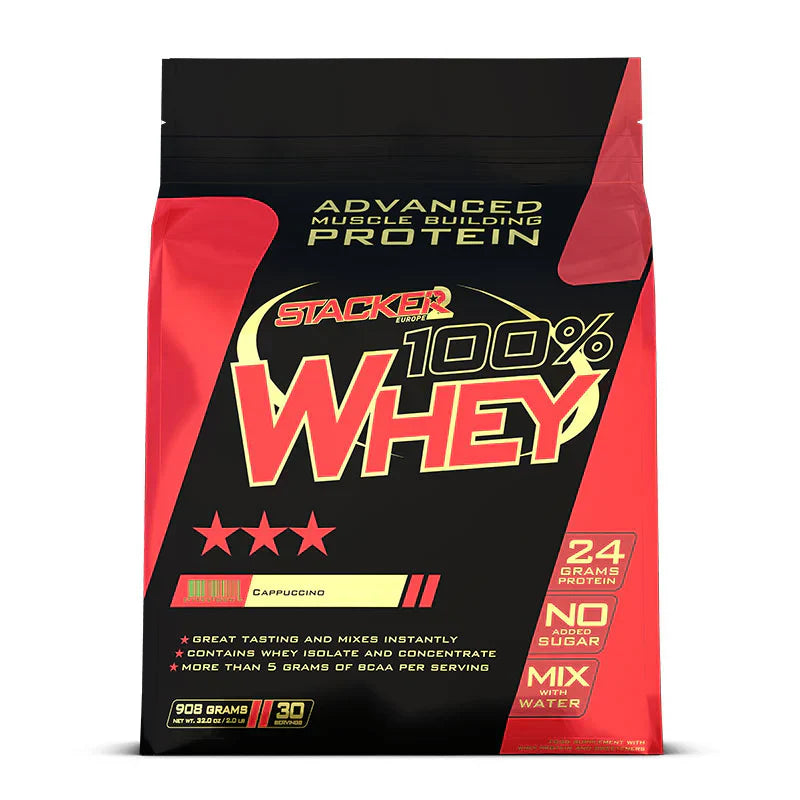 Stacker2 100% Whey - 908 g Cappuccino
