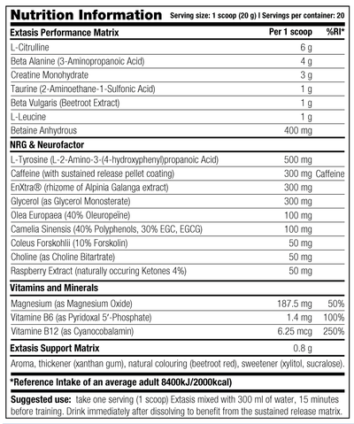 Stacker2 Extasis - 400 g Orange Lemon Burst