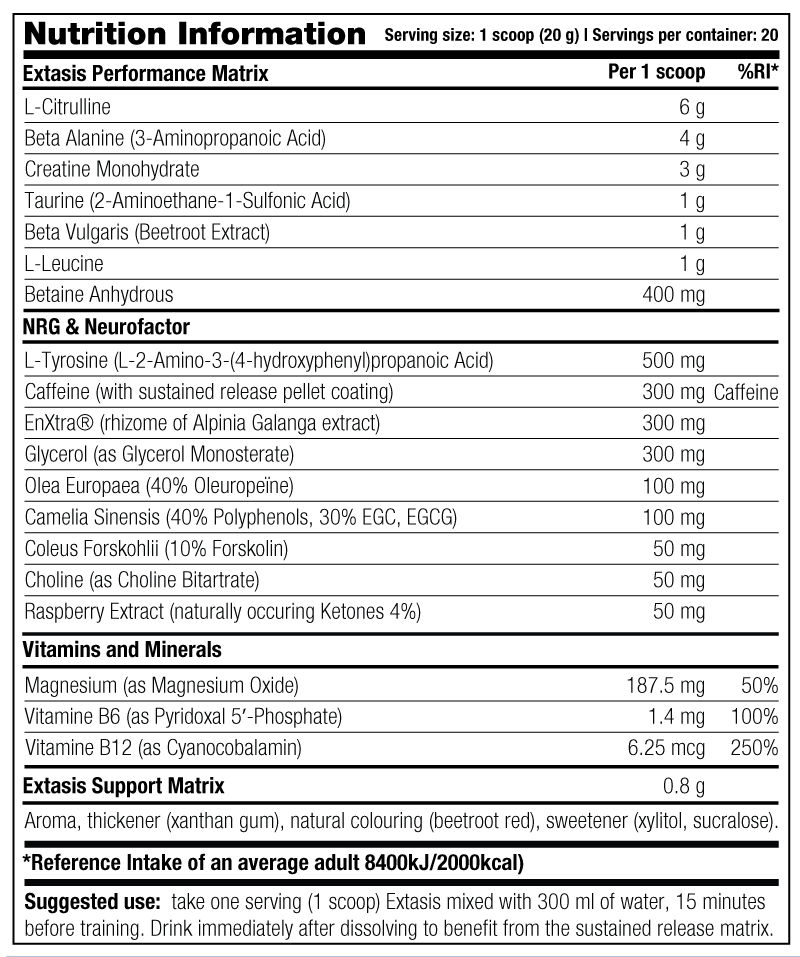 Stacker2 Extasis - 400 g Fruit Punch