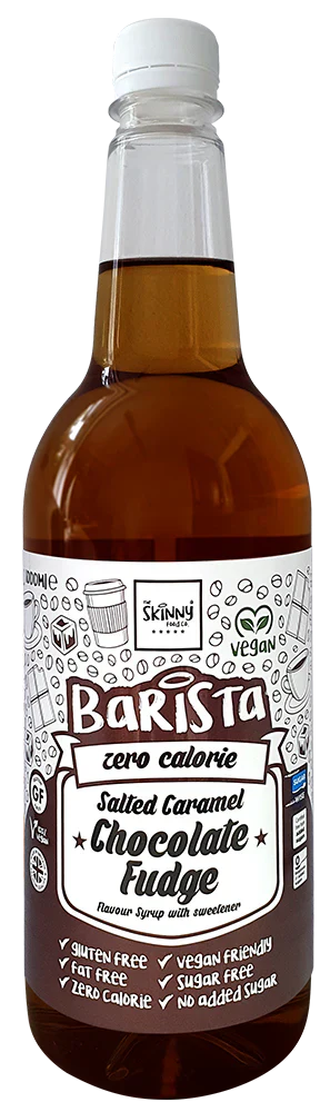 The Skinny Food Co Barista Syrup - 1000 ml Salted Caramel Chocolate Fudge