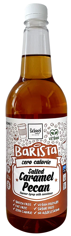 The Skinny Food Co Barista Syrup - 1000 ml Salted Caramel Pecan