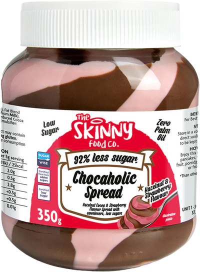 The Skinny Food Co Low Sugar Spread - 350 g  Hazelnut & Strawberry