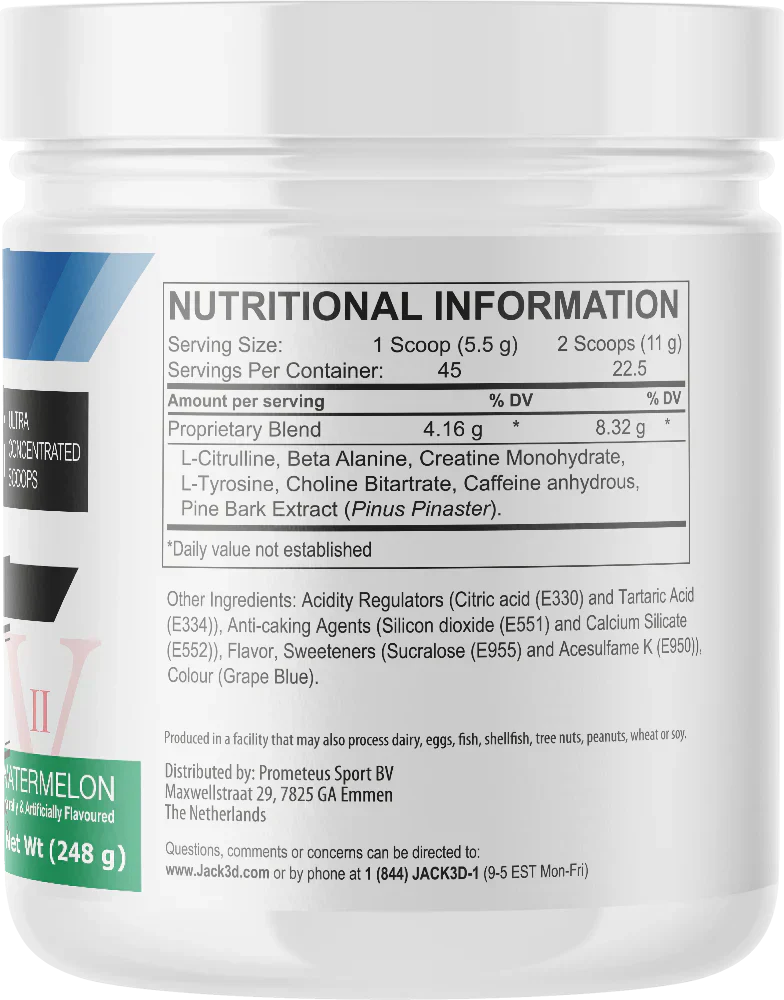 Jack3d Advanced Pre-workout Watermelon