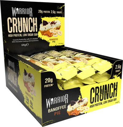 Warrior Crunch Bar - 12 x 64 g Banoffee Pie