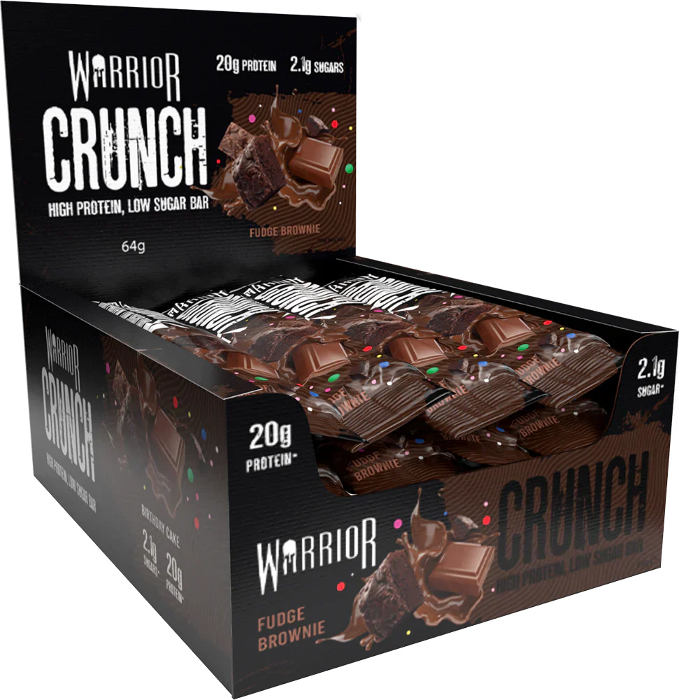 Warrior Crunch Bar - 12 x 64 g Fudge Brownie