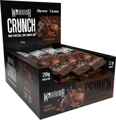 Warrior Crunch Bar - 12 x 64 g Fudge Brownie