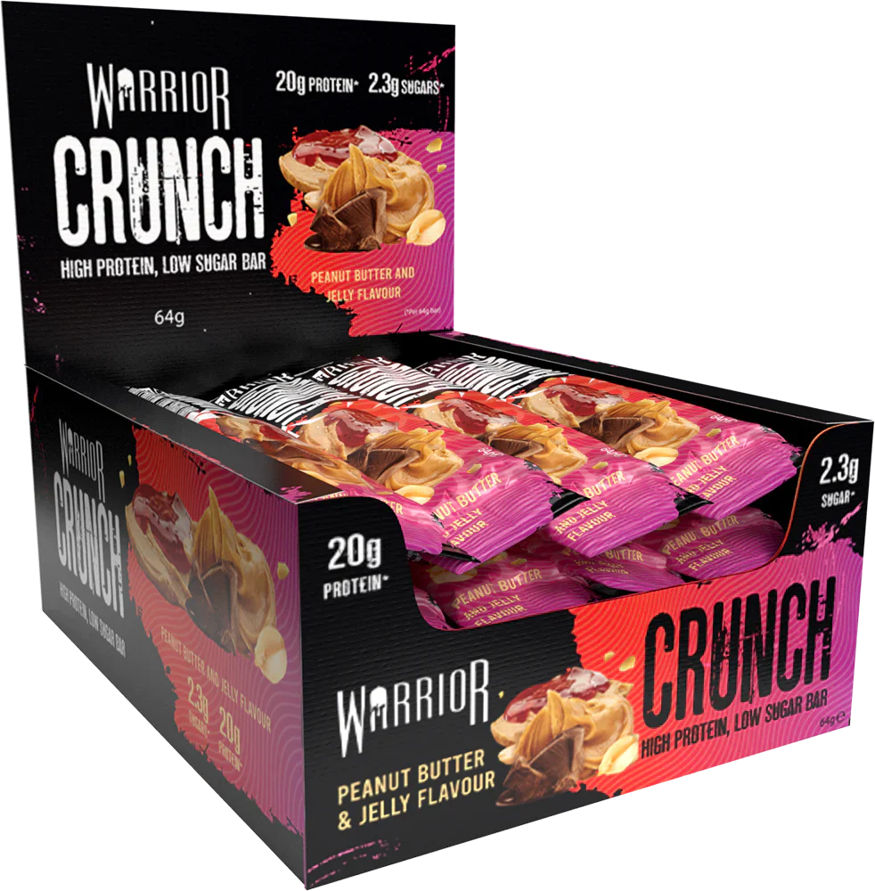 Warrior Crunch Bar - 12 x 64 g Peanut Butter Jelly
