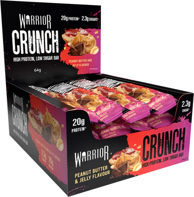 Warrior Crunch Bar - 12 x 64 g Peanut Butter Jelly